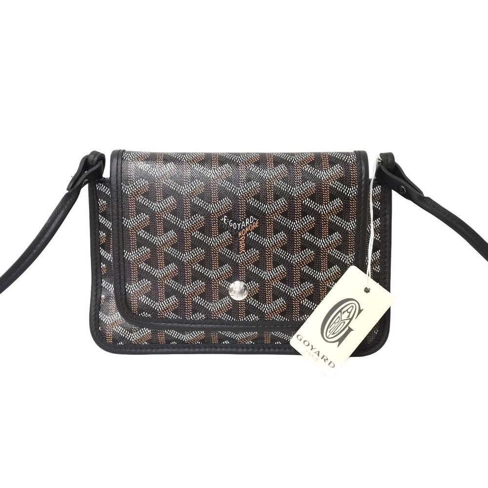 Goyard shoulder leather pouch black wallet Plumet bag